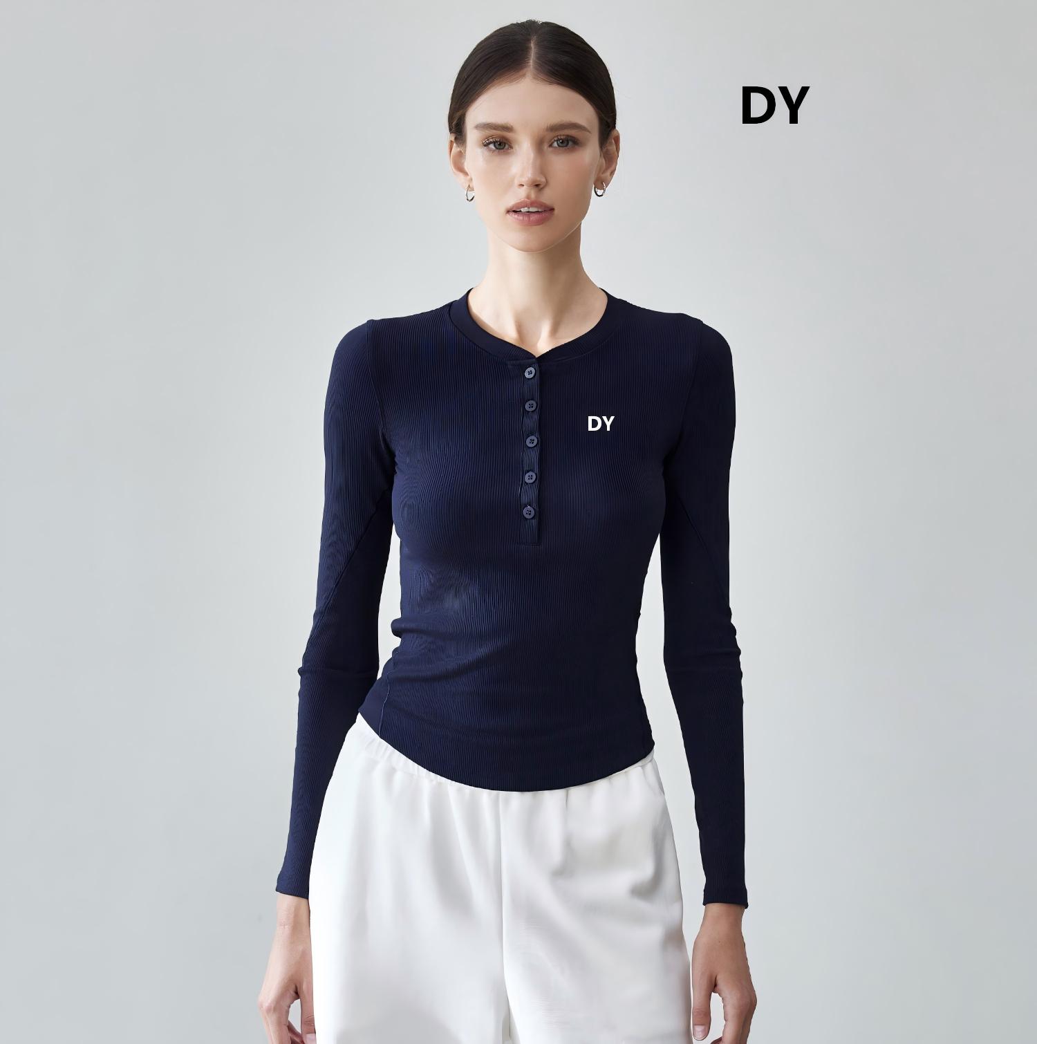 T Shirt Tight Fit - T-shirt de yoga à manches longues