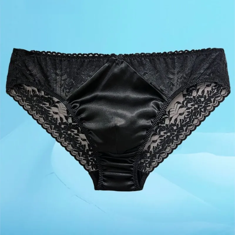 Pouch Boxer Pouch - Culottes transparentes en dentelle de soie