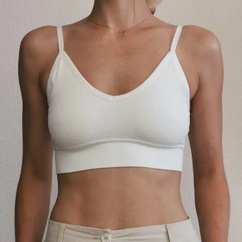 Crop top côtelé pour femme, dé - Tank Top Ribbed avis et prix